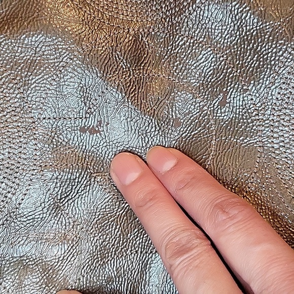 Coach LogoTote Pewter Color Career Everyday Casual - Picture 7 of 12